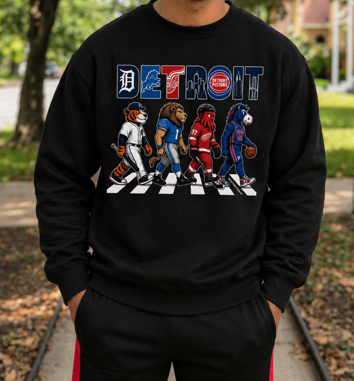 Motor City Crossing Crewnck Sweatshirt - Unisex
