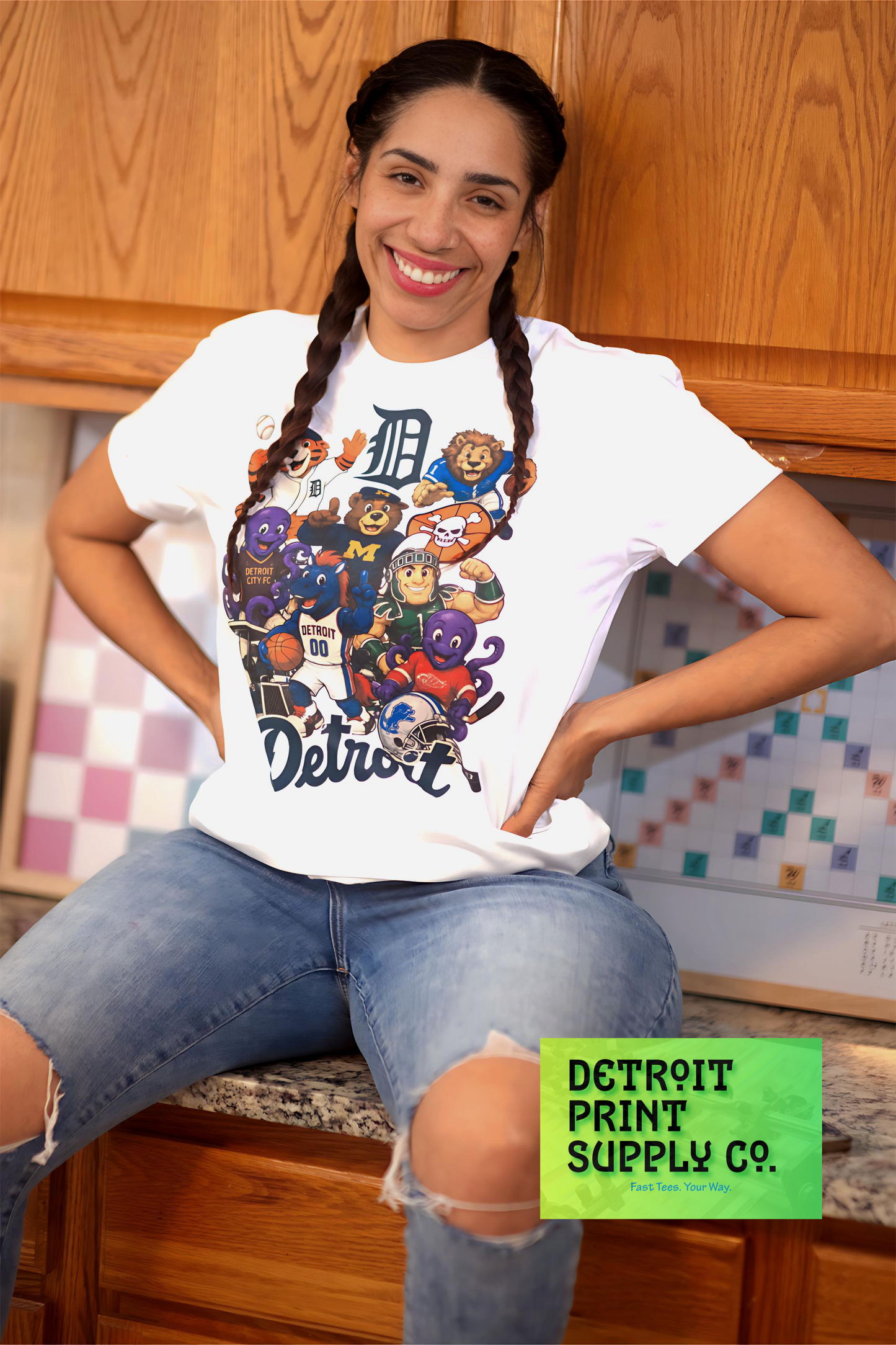 Detroit Mascots Tee